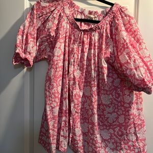 Sz blockprints pink top